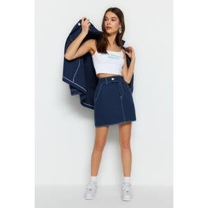 Trendyol Skirt - Dark blue - Mini