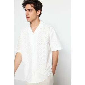 Trendyol Shirt - White - Oversize
