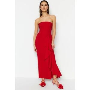 Trendyol Red Woven Evening Dress