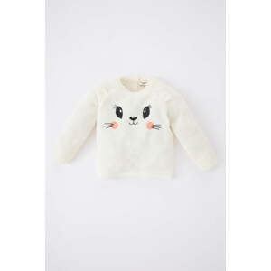 DEFACTO BabyGirl Regular Fit Animal Crew Neck Pullover