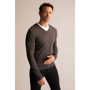 DEFACTO Regular Fit V-neck Pullover