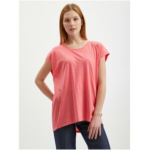 Coral Women's Basic T-Shirt Noisy May Mathilde - Women