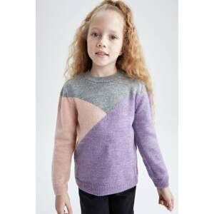 DEFACTO Girl Regular Fit Crew Neck Pullover