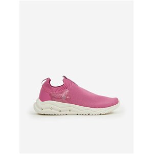 Pink Girly Slip on Geox Sneakers - Girls