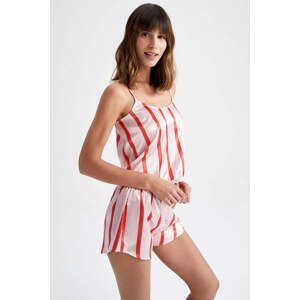 DEFACTO Fall in Love Regular Fit Striped Pajamas Set