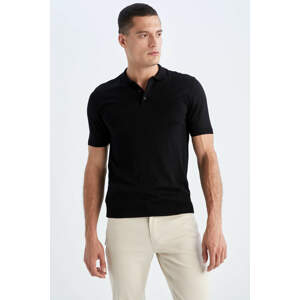 DEFACTO Slim Fit Polo Neck Short Sleeve Knitwear T-Shirt