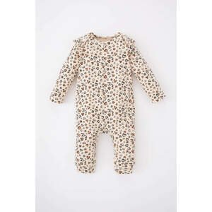 DEFACTO Baby Girls Leopard Patterned Jumpsuit