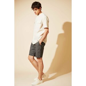 DEFACTO Slim Fit Check Print Short