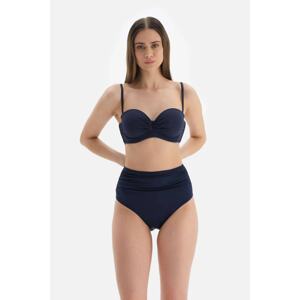 Dagi Navy Blue Strapless Covered Bikini Top