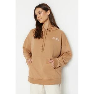 Trendyol Sweatshirt - Beige - Regular fit