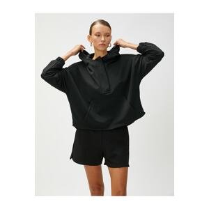 Koton Sweatshirt - Black - Regular fit