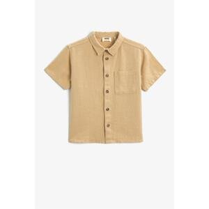 Koton Linen Blend Shirt Short Sleeve