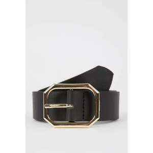 DEFACTO Woman Rectangle Clasp Faux Leather Jean Belt