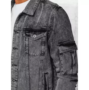 Men's Grey Denim Jacket Dstreet