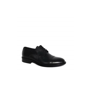 Forelli 10913 Men's Black Leather Classic Shoes