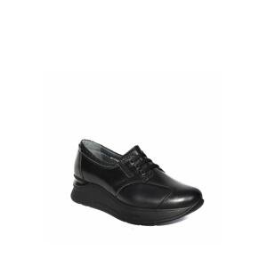 FORELLİ- ALKAN AYK Women's Black Filled Sole Orthopedic Shoes