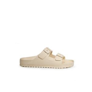 Esem Mules - Beige - Flat