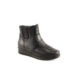 Forelli 25157 Women's Black Bone Protrusion Special Leather Boots.