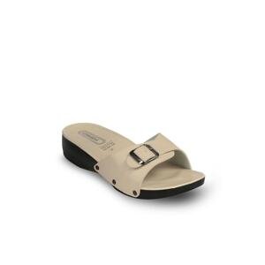 Esem Mules - Beige - Flat