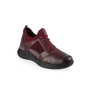 Forelli Ankle Boots - Burgundy - Flat