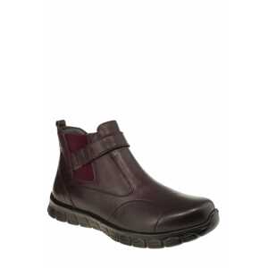 Forelli Ankle Boots - Burgundy - Flat