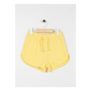 Koton Elastic Waist Normal Yellow Girls Shorts 3skg40058ak