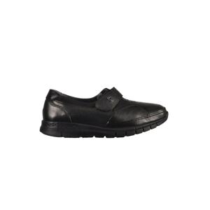 Forelli 29445 Black Women's Casual Genuine Leather Shoes.