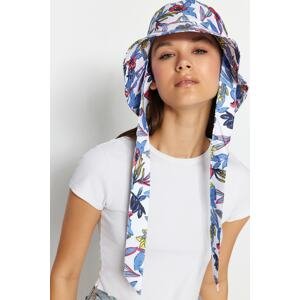 Trendyol Women's Multicolored Floral Pattern Drawstring Bucket Hat