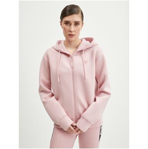 Light Pink Women's Zippered Hoodie Guess Allie - Women