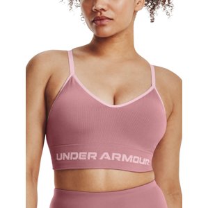 Under Armour Bra UA Seamless Low Long Rib-PNK - Women