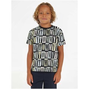 Dark blue boys patterned T-Shirt Tommy Hilfiger - Boys