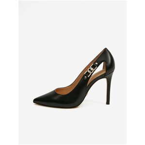 Black Women's Leather Pumps Guess Gabbi - Women