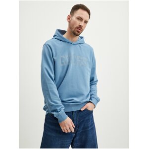 Blue Mens Hoodie Guess Beau - Men