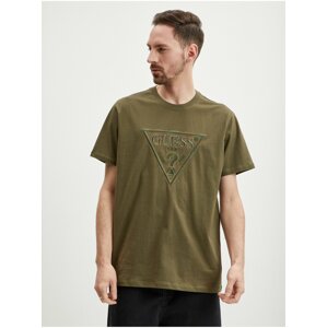 Khaki Mens T-Shirt Guess Moisey - Men