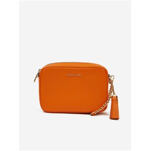 Orange Women's Leather Crossbody Handbag Michael Kors Jet Set - Women