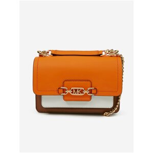 Brown-Orange Women's Leather Handbag Michael Kors Heather - Women