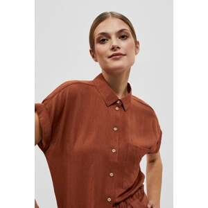 LADIES SHIRT L-KO-4023 BROWN