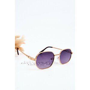 Trendy Sunglasses Ful Vue Golden-Purple-Blue