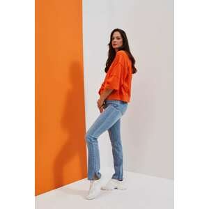 WOMEN'S SWEATSHIRT L-BL-4010 ORANGE