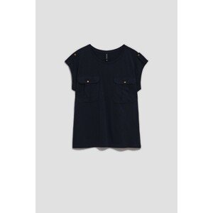 WOMEN'S T-SHIRT L-TS-4058 NAVY