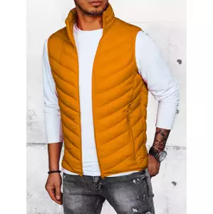 Men's yellow quilted vest Dstreet