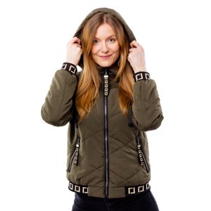 Women's quilted jacket GLANO - khaki