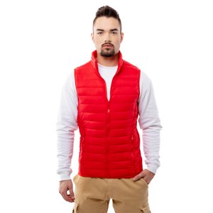 Men's quilted vest GLANO - red
