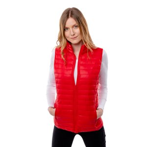 Women's quilted vest GLANO - red