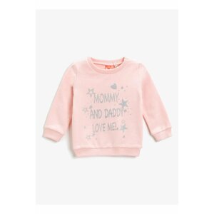 Koton Girls Patterned Pink Sweatshirts 3skg10087ak