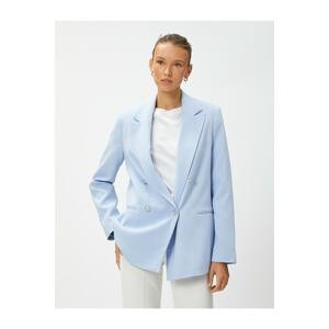 Koton Blazer - Blue - Regular fit