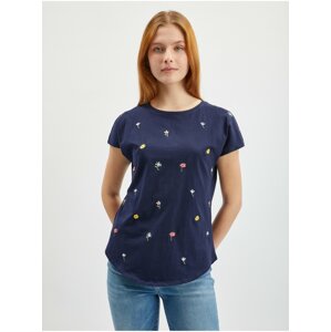 Orsay Dark blue Women Floral T-Shirt - Women