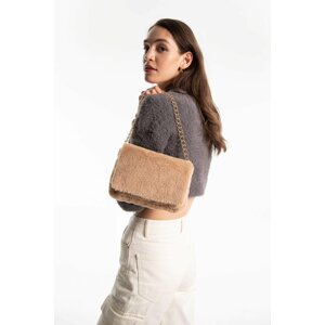 DEFACTO Women Plush Chain Shoulder Bag