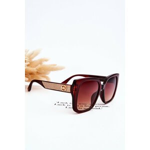 Women's Glittery Sunglasses M2354 Brown