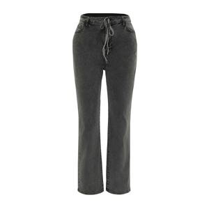 Trendyol Curve Plus Size Jeans - Gray - Bootcut